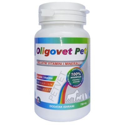 Vitamini za pse i mačke - Oligovet Pet suplement PETVET